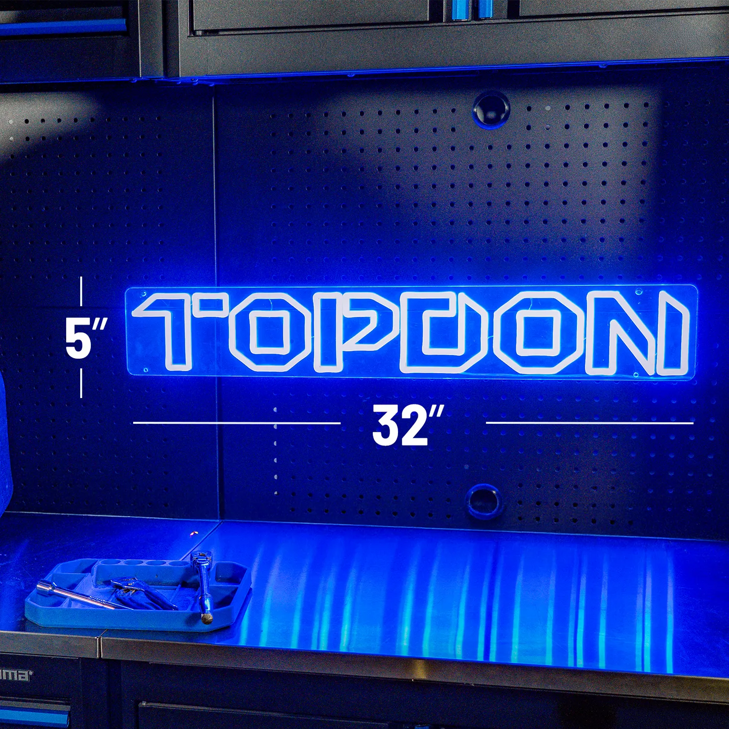 TOPDON LED Neon Sign Dimensions