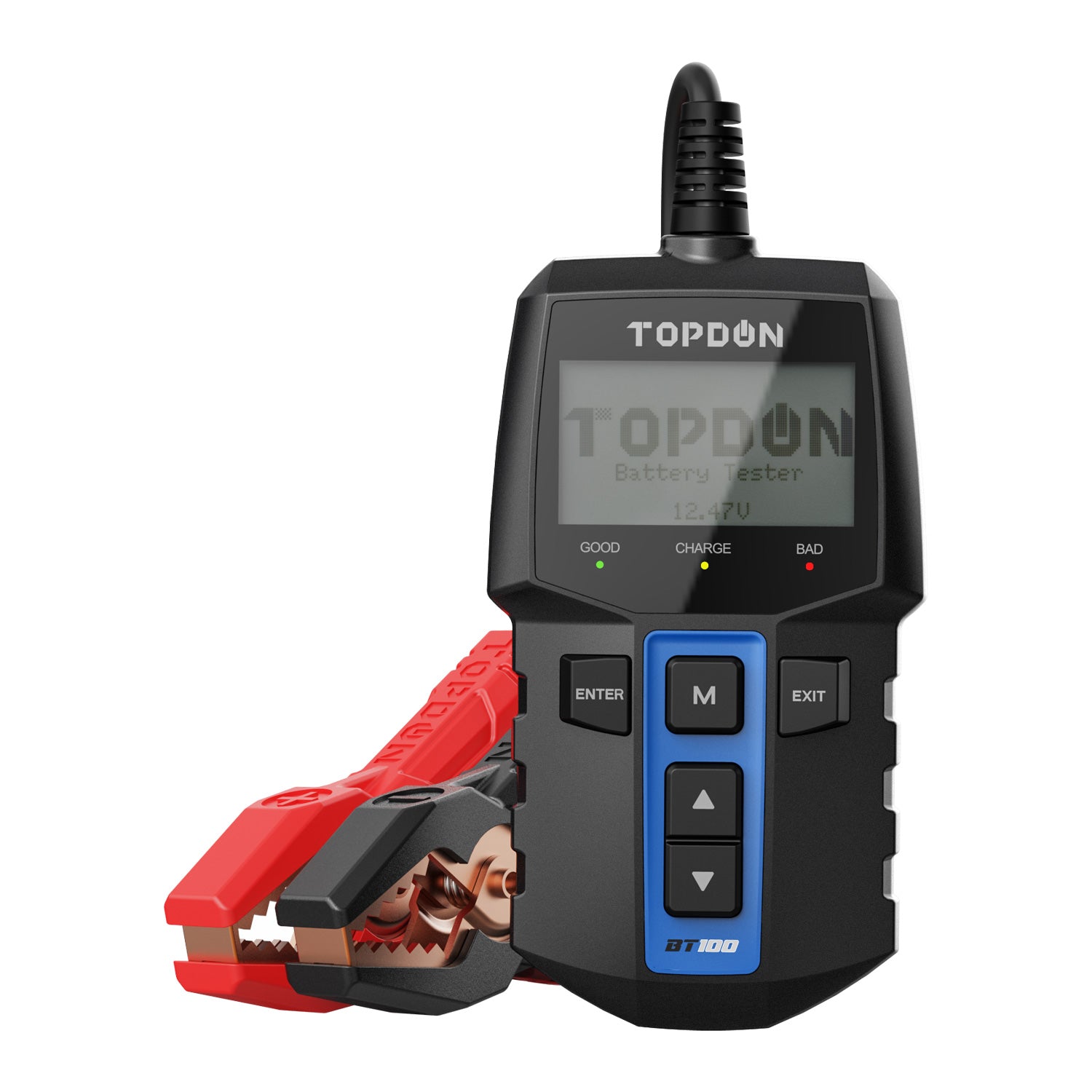 TOPDON BT100 Testeur de batterie pour voiture Test de batterie pour voiture  12V